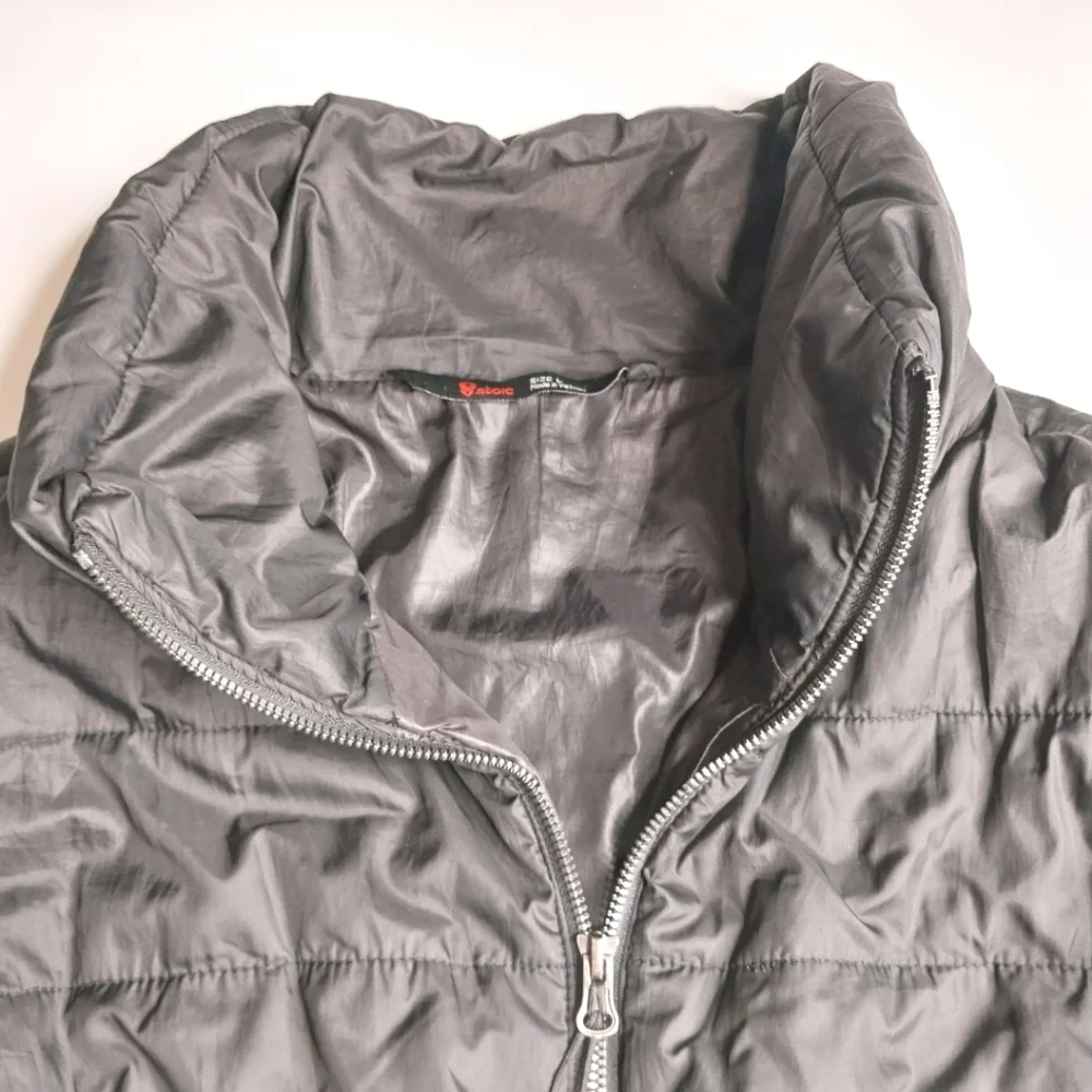 Stoic Womens Large Black Puffer Jacket Stand Up Collar - Picture 5 of 7